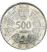 Mince :500 Schilling 1981 100. narozeniny Otto Bauer