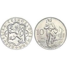 Mince :1954 - 10 Kčs-10.výročí SNP