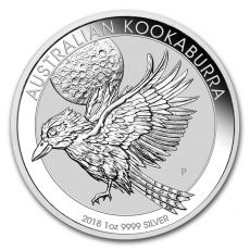 Kookaburra Stříbrná mince 1 AUD Australian Ledňáček 1 Oz 2018