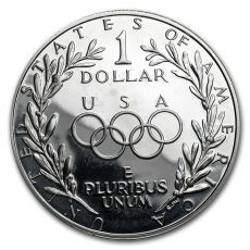 STŘÍBRNÁ MINCE 1 Dollar 1988 S - Olympiada