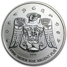 Stříbrná mince 2009 Kanada 1 oz  olympijský Thunderbird Totem BU