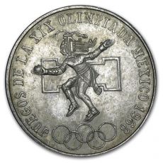 Mince -1968 Mexiko Silver 25 Pesos Olympijské hry