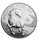 Mince -2014 Velká Británie 1 oz  rok koně