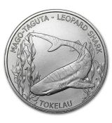 Mince - 2018 Tokelau 1 oz  $ 5 Leopardí žralok