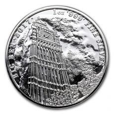 Mince- 2017 Velká Británie 1 oz  památky Británie