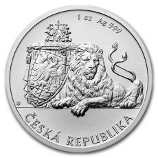Česká mincovna Stříbrná uncová investiční mince Český lev 2019 stand 31,1