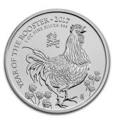 Mince - 2017 Velká Británie 1 oz  rok kohouta BU