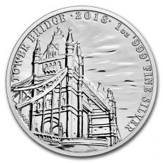 Mince :2018  1 oz památky Británie (Tower Bridge)