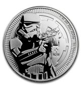 Stříbrná investiční mince-2018 Niue 1 oz Stříbro $ 2 Star Wars Stormtrooper BU