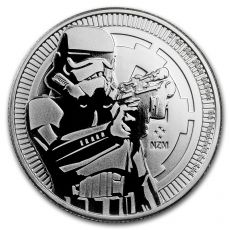 Stříbrná investiční mince-2018 Niue 1 oz Stříbro $ 2 Star Wars Stormtrooper BU