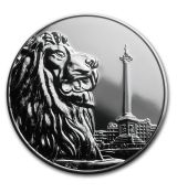 Mince -2016 Velká Británie Stříbrná 100 GBP za 100 GBP Trafalgarské náměst