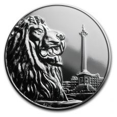 Mince -2016 Velká Británie Stříbrná 100 GBP za 100 GBP Trafalgarské náměst