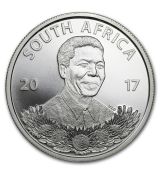 Mince-2017 Jižní Afrika Silver Protea Mandela: Život legendy BU