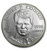 Mince 1998-S Robert F. Kennedy $ 1 Silver Commem BU