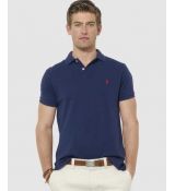 Ralph Lauren Poloshirt Custom Fit ( modré )