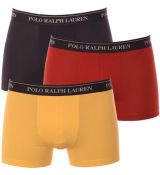 Boxerky 3 ks Ralph Lauren Černá Modrá Červená