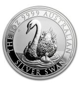 Mince : 2018 Austrálie 1 oz Stříbro Swan BU Labuť