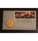 1976 Bicentennial First Day Cover Pamětní medaile Thomas Jefferson