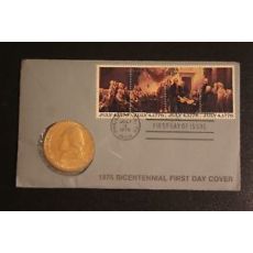 1976 Bicentennial First Day Cover Pamětní medaile Thomas Jefferson