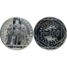 100 Hercules Euro 2011 stříbro  Monnaie de Paris s certifikátem autenticity.