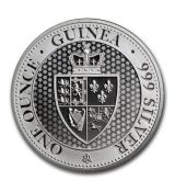 2018 Saint Helena 1 oz Stříbro £ 1 Spade Guinea Shield