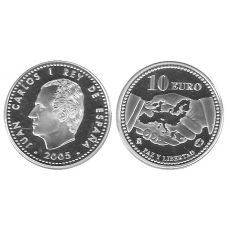 Mince : 10 EUROS 2005 PEACE a FREEDOM 2. SÉRIE