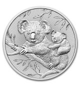 Mince :2018 Austrálie 2 oz Stříbro Koala BU