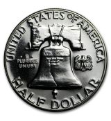Mince : 1/2 dollar 1960- D Franklin Proof