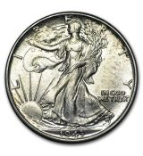 Mince : 1943 Walking Liberty Half Dollar BU