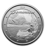 Mince 2018- Dominika 1 oz Stříbro  Přírodní ostrov