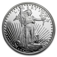 Mince 1 oz stříbrná mince  - Saint-Gaudens