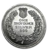 Mince 1 oz stříbrná mince  -Indian Head Cent(replika)