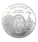 Mince :1 oz stříbrno  Medžugorje (zázračná medaile)