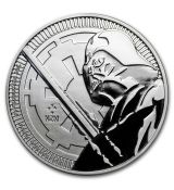 Mince :2018 Niue 1 oz Stříbro $ 2 Star Wars: Darth Vader Lightsaber BU