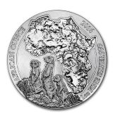 Rwanda Stříbrná mince The African Silver Ounce Meerkat Surikata 1 Oz 2016