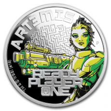 Mince : 2018 Tuvalu 1 oz Stříbro Proof Ready Player One Art3mis