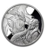 Mince - 1 oz Stříbrná mince  Anne Stokes - Drak