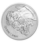 Mince - 2018 Jižní Korea 1 oz Stříbro ZI: SIN Canis BU