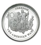Mince - 1 oz Stříbrná mince  - Johnson Matthey (svoboda, americká cesta)