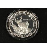 Mince - 1 oz Stříbrná mince severoamerický lovecký klub-Jelen