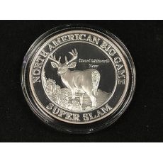 Mince - 1 oz Stříbrná mince severoamerický lovecký klub-Jelen