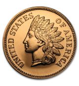 Mince - 1 oz 1 oz Měděná mince - Indian Head Cent