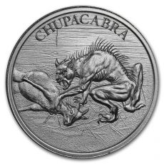Stříbrná investiční mince-2 oz Stříbro - Chupacabra 2019