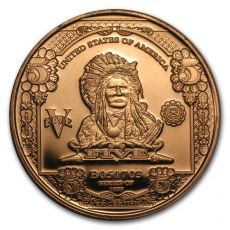 1 oz Měděná mince - 5,00 dolarů Indian