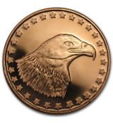 1 oz Měděná mince - Hlava orla