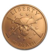 1 oz Měděná mince - Svoboda nebo smrt