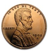1 oz Měděná mince - Abraham Lincoin