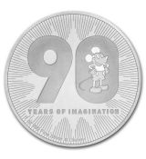 Disney Mickey 90. výročí  $ 2   2018 Niue 1oz stříbro