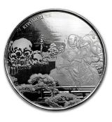 Samurai -2018 Fiji 1 oz Stříbro 1 Oz