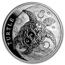 Hawksbill Turtle (želva)- Niue 1 oz Stříbro $ 2